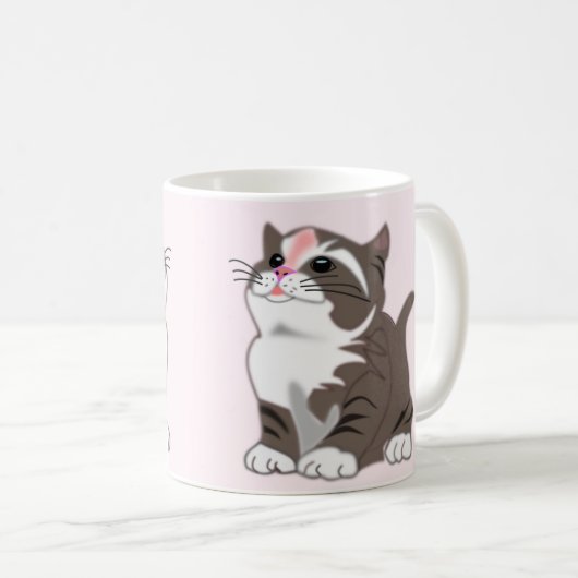 Niedlich Cat Coffee Tasse (VorderseiteRechts)