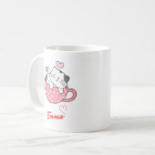 Niedlich Cat Coffee Tasse (Vorderseite Links)