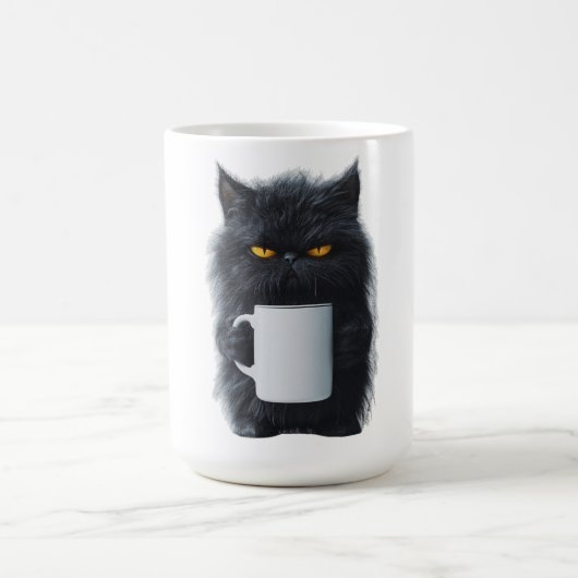 Niedlich Cat Coffee Tasse - Keramik Playful Design (Mittel)