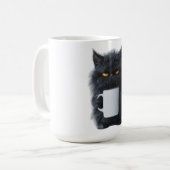 Niedlich Cat Coffee Tasse - Keramik Playful Design (Vorderseite Links)