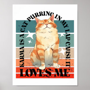 Niedlich Cat Comma - La Kamala Harris für den Präs Poster