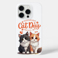 Niedlich Cat Day iPhone 15 Fall - Feiern Sie mit S