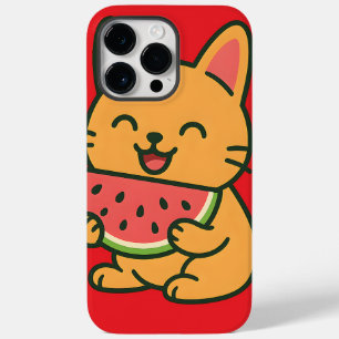 Niedlich Cat Eating Watermelon - Kawaii i iPhone 1 Case-Mate iPhone 14 Pro Max Hülle