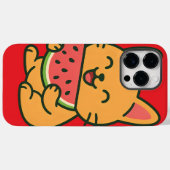 Niedlich Cat Eating Watermelon - Kawaii i iPhone 1 Case-Mate iPhone Hülle (Rückseite (Horizontal))