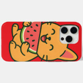 Niedlich Cat Eating Watermelon - Kawaii i iPhone 1 Case-Mate iPhone Hülle (Rückseite (Horizontal))