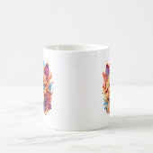 Niedlich Cat Face Digital Art Design-86002 Kaffeetasse (Mittel)