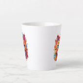 Niedlich Cat Face Digital Art Design-86002 Milchtasse (Vorderseite)