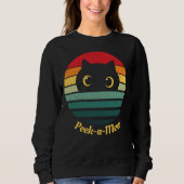 Niedlich Cat Face Flüchtige Blick a Mew Sweatshirt (Vorderseite)