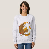 Niedlich Cat Family Sweatshirt (Vorne ganz)