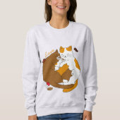 Niedlich Cat Family Sweatshirt (Vorderseite)
