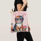 Niedlich Cat Feelin Beachy Tasche (Von Nahem)