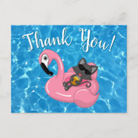 Niedlich Cat Flamingo Kindergeburtstag Pool Party