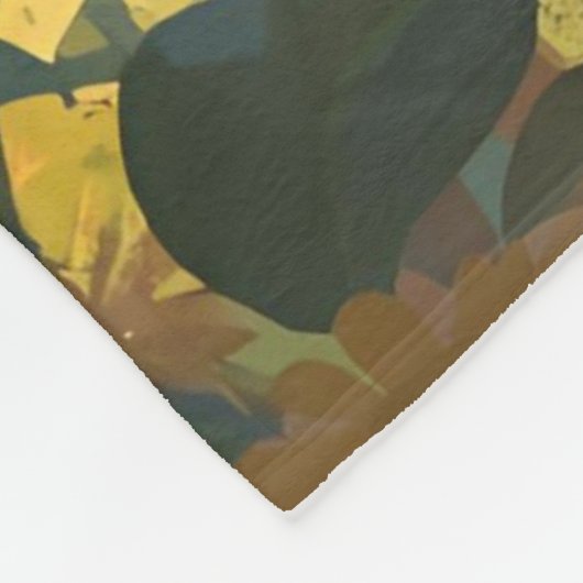 Niedlich Cat Fleece Blanket (Ecke)