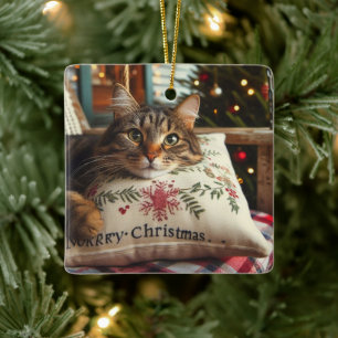 Niedlich Cat Frohe Weihnachtsschmuck