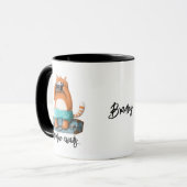 Niedlich Cat Funny Adventure Travel Personalisiert Tasse (Vorderseite Links)