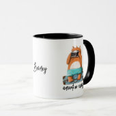 Niedlich Cat Funny Adventure Travel Personalisiert Tasse (VorderseiteRechts)