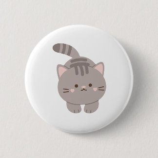 Niedlich Cat Funny Button Abzeichen