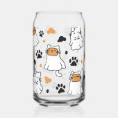 Niedlich Cat Ghost Halloween Dosenglas (Links)