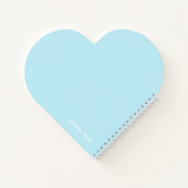 Niedlich Cat Journal - Heart Shaped Spiral Noteboo Notizblock (Rückseite)