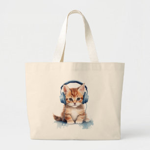 Niedlich Cat Jumbo-Tasche Jumbo Stoffbeutel