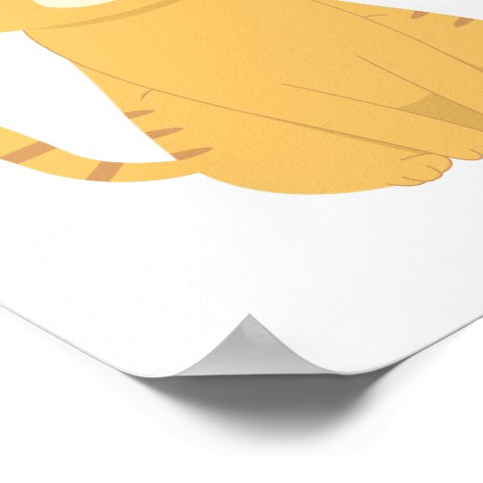 Niedlich Cat Kawaii Poster (Ecke)