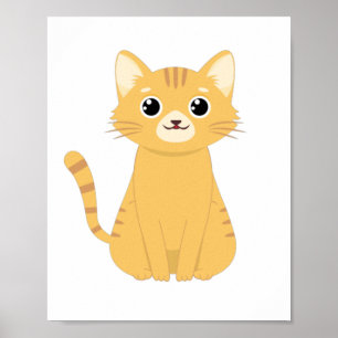 Niedlich Cat Kawaii Poster
