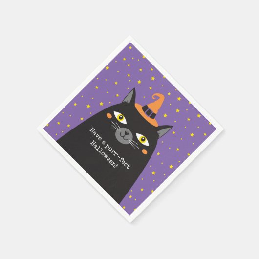 Niedlich Cat Kids Halloween-Party Paper Napkin Serviette (Ecke)
