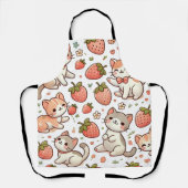 Niedlich Cat Kitchen Schürze - Cartoon Katzen (Vorderseite)
