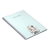 Niedlich Cat Kitten Farbverlauf Personalisiert Notizblock (Rechte Seite)