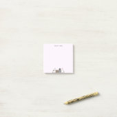 Niedlich Cat Kitten Farbverlauf Personalisiert Post-it Klebezettel (Auf Schreibtisch)