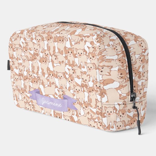 Niedlich Cat Kitten Pattern Waschbeutel (Rechte Ecke)