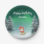 Niedlich Cat Kitten Weihnachtsbaumgebäck Party Pappteller (Vorderseite)