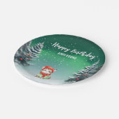 Niedlich Cat Kitten Weihnachtsbaumgebäck Party Pappteller (Schrägansicht)