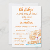 Niedlich Cat Kitty Kitten animal Baby Boy Girl Einladung (Vorderseite)