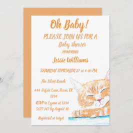 Niedlich Cat Kitty Kitten animal Baby Boy Girl Einladung