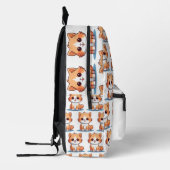 Niedlich Cat Kitty Pattern Individuelle Name Bedruckter Rucksack (Links)