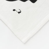 Niedlich Cat Kitty Playing Musiknote Clef Musician Fleecedecke (Ecke)