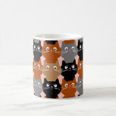 Niedlich Cat Lover Feline Kittens Pattern Kaffeetasse (Mittel)