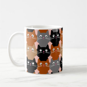Niedlich Cat Lover Feline Kittens Pattern Kaffeetasse