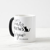 Niedlich Cat Lover Geschenk Personalisiert Verwandlungstasse (Vorderseite Links)