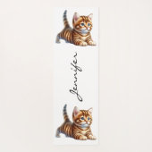 Niedlich Cat Lover Yoga Mat Yogamatte (Rückseite)