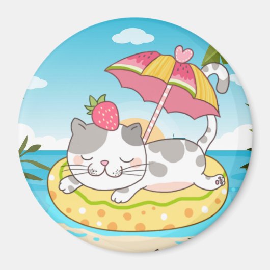 Niedlich Cat Magnet (Vorne)