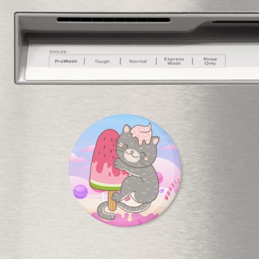 Niedlich Cat Magnet (In Situ (Geschirrspüler))