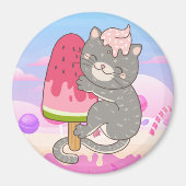 Niedlich Cat Magnet (Vorne)