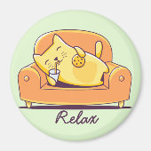 Niedlich Cat Magnet (Vorne)