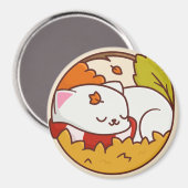 Niedlich Cat Magnet (Vorderseite/Rückseite)