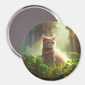 Niedlich Cat Magnet (Vorderseite/Rückseite)