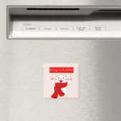 Niedlich Cat Magnet | Frohe Weihnachten (In Situ (Geschirrspüler))