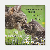 Niedlich Cat Mama Muttertagsmagnet Magnet (Vorne)