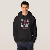 Niedlich Cat Mama Weinkeller Muttertag der Mutter Hoodie (Vorne ganz)